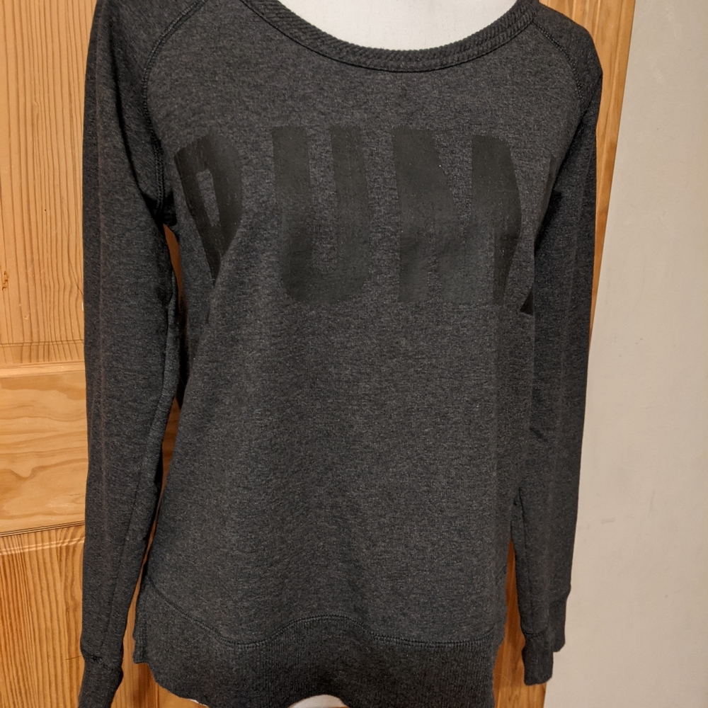Puma, Ladies, Charcoal Gray, Crewneck Sweatshirt